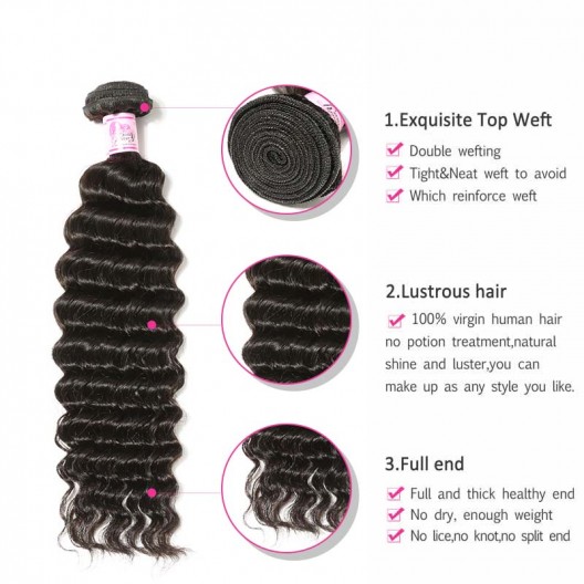 Beautyforever Premium Virgin Remy Malaysian Hair Wave Weave 1