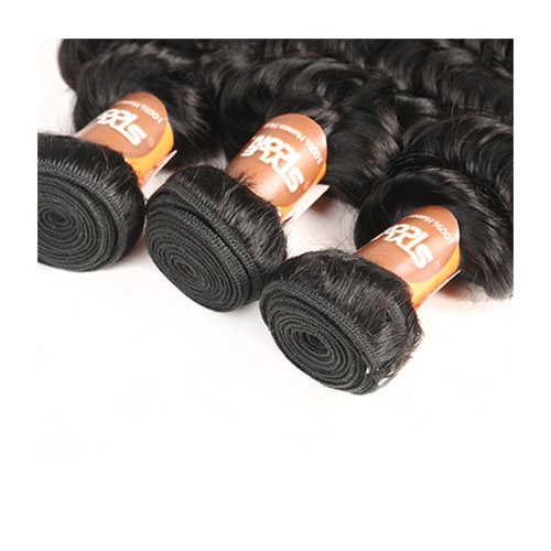 Body Wave 3 Bundels Met Sluiting Mongolian Haar Weefsel Bundels Haarverlenging Non-Remy Human Hair Bundels Met sluiting