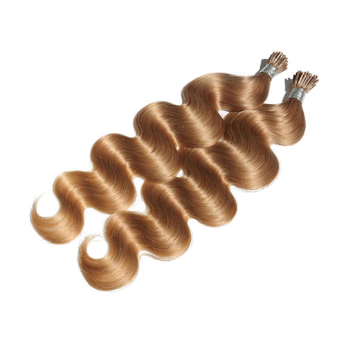 100 g/partij 100 s Pre-gebonden Fusie i-tip Hair Extensions 18 "-24" Remy keratine Human Body Wave Haar Natuurlijke Menselijk Haar