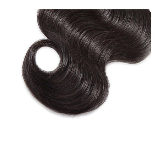 Sluiting Maleisische Body Wave Vetersluiting Midden Deel Remy Menselijk Haar Natuurlijke Kleur Gratis Verzending