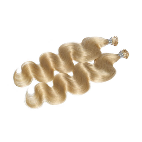 100 g/partij 100 s Pre-gebonden Fusie i-tip Hair Extensions 18 "-24" Remy keratine Human Body Wave Haar Natuurlijke Menselijk Haar