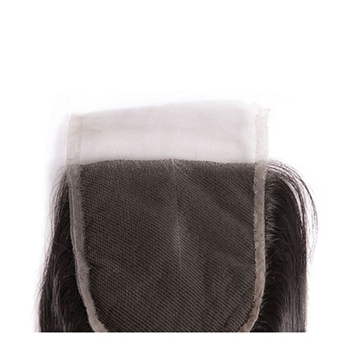 Sluiting Maleisische Body Wave Vetersluiting Midden Deel Remy Menselijk Haar Natuurlijke Kleur Gratis Verzending