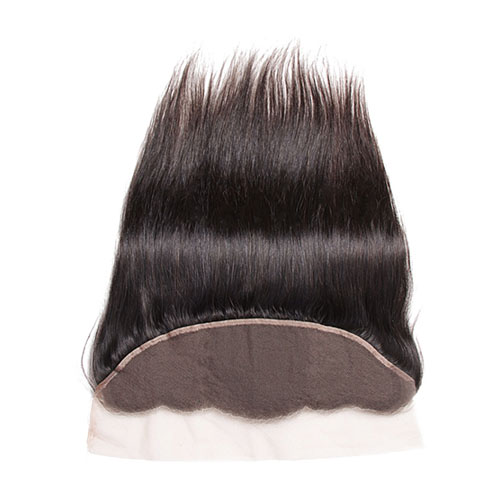 Icenu Serie Remy Haar Maleisische Steil Haar Kant Frontale 13 "x 4" Oor tot Oor Frontale sluiting Zwitserse Kant Menselijk Haar