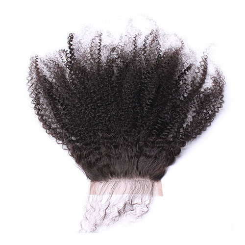 Mongoolse Afro Kinky Krullend Haar Met Sluiting 4 stks 3 Dolago Haarproducten Bundels Met Sluiting Human Hair Weave Remy