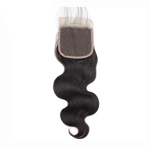 Braziliaanse Steil Haar Sluiting 130% Dichtheid Menselijk Haar Sluiting 4x4 inch Remy Sluiting met Baby Haar 1 Stuk